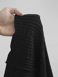 Sunspun Plus Size Women's Knit Cardigan Sweater Short Sleeve With Pockets - Black - View 8