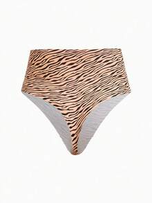 Slumbrini 7pcs/Set Plus Size Seamless G-String Panties, Sexy & Fashionable Casual Comfortable Home-Wear Solid Color & Leopard Print, Gift For Birthday, Valentine's Day, Christmas, Halloween - Multicolor - View 18