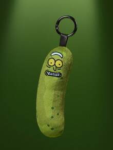 Rick and Morty X SHEIN 1 Cartoon Doll Pendant, Cute And Stylish, Can Be Hung On Bags And Keys. - Green - View 2