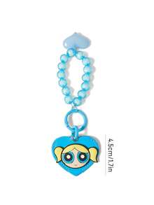 THE POWERPUFF GIRLS X SHEIN PVC 鑰匙保護套 - 藍色 - 查看 3