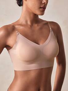 Veilyse Women's Seamless Backless Sexy Lingerie Summer Bridal Underwear 3 Adjustable Shoulder Straps Low Back Wedding Lingerie Breathable Comfortable Formal Occasion Camisole - Multicolor - View 10