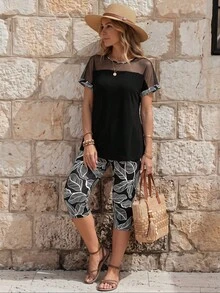 EMERY ROSE Women Two Pieces Outfits For Daily Wear - Black - View 4