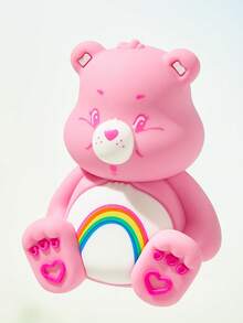 SHEIN X Care Bears 1個熊形Q字裝飾品，桌面擺飾，禮物 - 粉色 - 查看 4