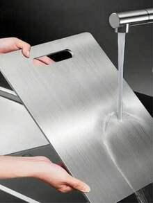 Stainless Steel Cutting Board For Home Use, Mold-Resistant Kitchen Chopping Board With Rolling Surface, Wall-Mounted Double-Sided Butcher Block - multiple pieces - View 7