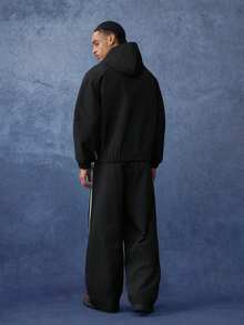 PAVTROS Men's Colorblock Patchwork Hoodie & Pants Set - Multicolor - View 2