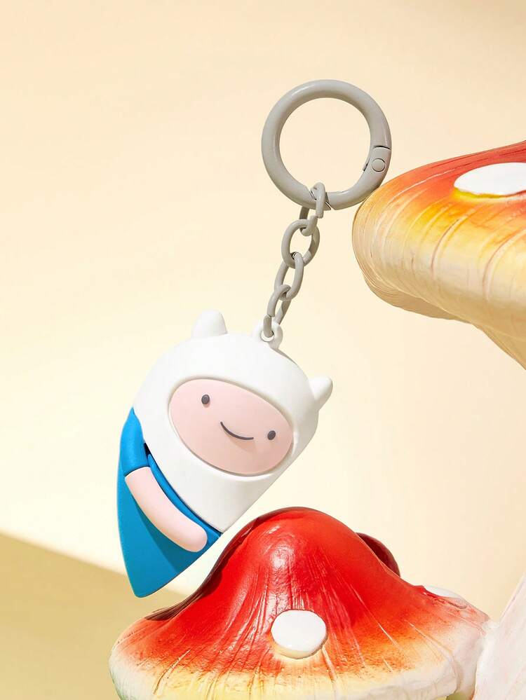 ADVENTURE TIME X SHEIN Colgador de bolso creativo tridimensional, llavero, regalo - Multicolor - Añade 5