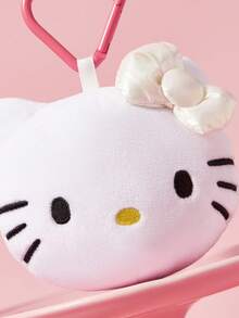 HELLO KITTY AND FRIENDS | SHEIN 1個可愛卡通貓咪吊飾，優雅時尚，可掛在包包與鑰匙上 - 白色 - 查看 6