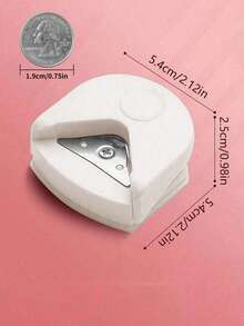 1pc Dụng cụ đục góc giấy - Dụng cụ đục góc R4 4mm, Dụng cụ đục góc R4, Dụng cụ đục góc di động cho thiệp nhiều lớp, bìa cứng, sổ lưu niệm, làm thiệp ảnh, dụng cụ đục lỗ cắt giấy thủ công DIY cho văn phòng, trường học, quà tặng Giáng sinh cho ngày lễ - trắng - Xem 6