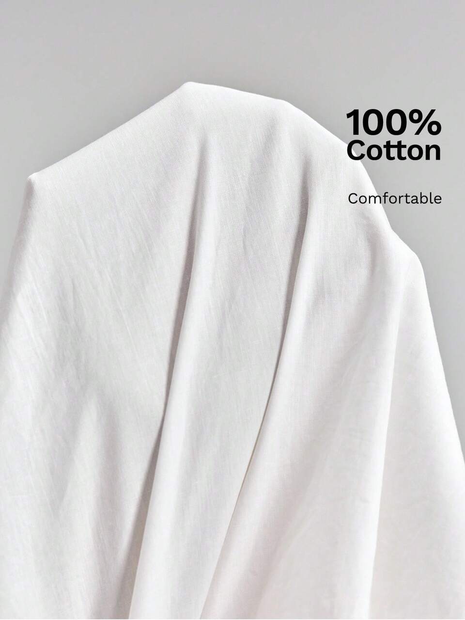 Women's All White Comfortable Fabric Asymmetrical Hem Summer Versatile Modern Casual Modest Urban Fashion Business Elegant Office Everyday Daytime