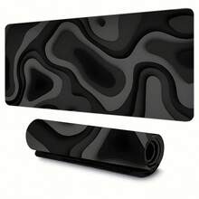 XXL Extended Gaming Desk Mouse Pad, Black Gray Swirl Marble Texture, Non-Slip Durable Rubber Base Smooth Surface, Large Workspace For PC Laptop Office Home Gaming Setup - multicolor - View 9