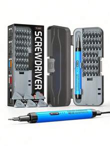 46-In-1 Cordless Electric Screwdriver Set With 38 Magnetic Precision Drill Bits, Rechargeable Lithium Battery With USB Power, Multipurpose Repair Tool Kit For Smartphones, Laptops, Cameras, Watches, Electronics - color - View 19