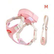3pcs Dog Walking Set: Harness, Carrier Bag & Leash, Breathable Mesh Vest Harness With Buckle, Suitable For Small Dogs & Cats - Multicolor - View 15