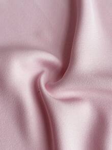 Viva Relle Casual European & French Style Waist-Cinching Tie-Front Sleeveless Blazer, Plus Size Lightweight Suit Jacket - Pink - View 8