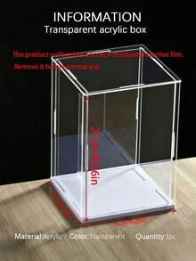 Collectible Display Box, Assembleable Transparent Acrylic Box, Alternative To Glass Display Box, Suitable For Displaying Figurines, Home Storage, And Organizing Toys - Multicolor - View 25