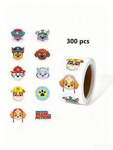 SHEIN | PAW Patrol Cartoon Stickers, Sticker Set, Multi-Color Stickers, Suitable For Laptops, Water Bottles, Scrapbooks And DIY Handmade - multicolor - View 3