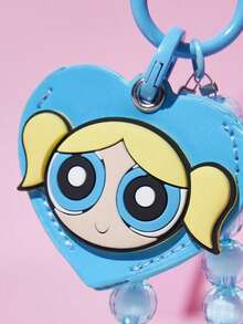 THE POWERPUFF GIRLS X SHEIN PVC 鑰匙保護套 - 藍色 - 查看 5