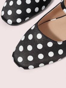 CUCCOO DOLLMOD Women's High Heel Pumps, Graduation Heel, Prom Heels For Summer Spring Shoes Spring Break Easter For Christmas Spring Shoes - Black Dot - View 5