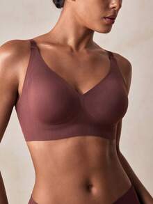 Veilyse Seamless Wireless Soft Cup Bra For Women, Lightweight Unlined Elastic Pullover Bra - Multicolor - View 6