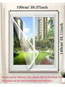 1PC Self Adhesive Window Screen Net Invisible Insect Proof Net For Home Use Summer Easy Installation Durable Mesh Anti Mosquito Fly Protection Keep Bugs Out Ventilation Breathable Fits Most Windows Doors - multicolor - View 4