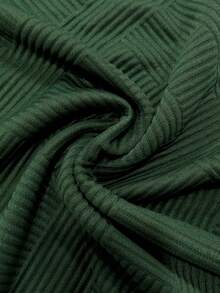 HUEFORM Men's Solid Color Zip-Up Short Sleeve Polo Shirt Polo Shirt, Formal - Dark Green - View 5