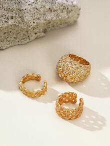 Opalesca 18K Gold-Plated Fashionable Exquisite Design Ring - Yellow Gold - View 4