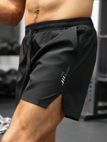 Gym Rark Men's Drawstring Waist Pocket Casual Sports Shorts - Black - View 6