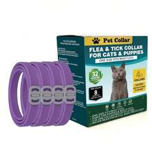 4 Pcs Tick Collars For Cats And Tick Collars For Dogs. These Waterproof And Adjustable Collars Fit Both Adult And Young Cats And Dogs, Are Available In Multiple Colors, Odorless And Non-Greasy, And Can Kill Fleas, Ticks And Their Larvae - Purple - View 11