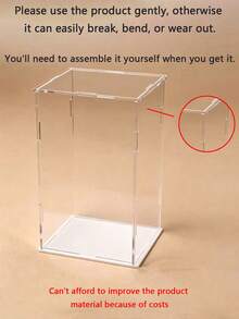 Collectible Display Box, Assembleable Transparent Acrylic Box, Alternative To Glass Display Box, Suitable For Displaying Figurines, Home Storage, And Organizing Toys - Multicolor - View 4