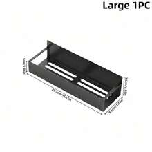 1/2PCS Magnetic Side Storage Rack, Suitable For Refrigerator And Washing Machine - No Drilling Required, Fashionable Black Metal Surface, Wall-Mounted Spice Organizer, Great For Laundry Essentials Bathroom - Multicolor - View 13