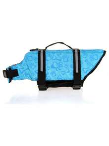 1pc Dog Life Jacket, Adjustable Chest & Neck, Tear-Resistant Pet Life Vest, Suitable For Medium & Small …Dogs, Boating, Swimming, High Buoyancy, Includes Easy-Carry Handle And D-Rin - Multicolor - View 14