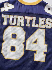 TEENAGE MUTANT NINJA TURTLES | SHEIN Tween Boy Summer Casual Cartoon Number Print T-Shirt - Purple - View 5