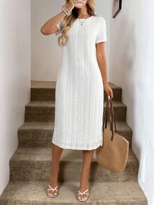 Easowa Curve White Summer Tropical Vacation Holiday Outfits For Women,Elegant Beach Dress Modest Abaya Birthday Outfit,Valentine's Day Spring Break Summer Dresses - White - View 1