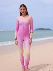 Swim Shayni 漸層色保守女款優雅度假泳衣套裝 - 彩色 - 查看 5