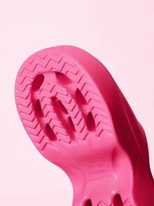 Mean Girls | SHEIN 卡通拖鞋，EVA輕量材質，腳趾保護，透氣快乾，柔軟舒適，適合室內、淋浴或沙灘使用 - 玫瑰紅 - 查看 12