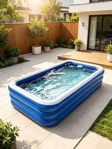 Three-Layer Thick PVC Inflatable Swimming Pool Foldable Portable, Courtyard Camping Play Water, Multi-Size Outdoor Party Holiday Gift Children's Home Swimming Pool - Glacier Secret Realm - View 5