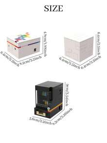 MINKOJA صندوق ألغاز الطوب الصغير، كتل بناء DIY ب- 3 أنماط، مكعب لعبة فك الألغاز، لعبة بناء طوب زخرفية مصنوعة يدويًا لعشاق الألغاز - متعدد الألوان - مشاهدة 4