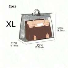 1pc Clear Handbag Storage Organizer Dust Cover Bags, 5 Sizes Transparent Purse Protector Storage Bag With Zipper And Handle For Closet Shelf - Dustproof & Moistureproof, Gender Reveal Party, Perfect For Birthdays, Weddings, Parties - Multicolor - View 16