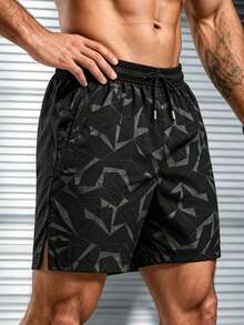 Gym Rark Pantalones cortos deportivos casuales y versátiles para hombres, para uso diario y viajes, con bolsillos - Negro - Ver 4