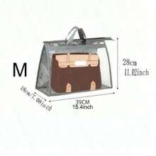 1pc Clear Handbag Storage Organizer Dust Cover Bags, 5 Sizes Transparent Purse Protector Storage Bag With Zipper And Handle For Closet Shelf - Dustproof & Moistureproof, Gender Reveal Party, Perfect For Birthdays, Weddings, Parties - Multicolor - View 19
