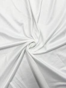 SHEIN PariChic 女士纯色圆领短袖休闲T恤裙 - 棕色 - 查看 4