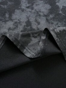 ROMWE MEN Camiseta sin mangas holgada con remaches y efecto desgastado estilo calle para hombre - Negro - Ver 3