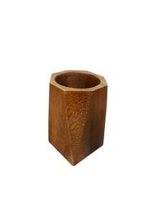 1PC SolidWood NaturalFinish MultiFunctional DeskOrganizer PenHolder StorageBox TidyUp SpaceSaving Durable DesktopDecor OfficeStudy Home BackToSchool GiftForColleague - Walnut - View 11