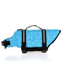 1pc Dog Life Jacket, Adjustable Chest & Neck, Tear-Resistant Pet Life Vest, Suitable For Medium & Small …Dogs, Boating, Swimming, High Buoyancy, Includes Easy-Carry Handle And D-Rin - Multicolor - View 15