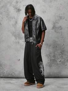 STYNVO Pantalones Joggers para Hombre - Negro - Ver 3