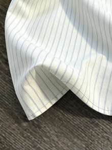 Manfinity Joysei Men's Striped Letter Print Short Sleeve Shirt - Multicolor - View 5