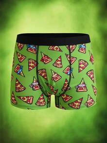TEENAGE MUTANT NINJA TURTLES | SHEIN Tween Boy 3-Pack Digital Print Green Cute Adorable Boxer Briefs - Army Green - View 11