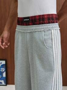 TOKVUE Men's Colorblock Pocket Casual Versatile Daily Wear Sweatpants - Light Grey - View 6
