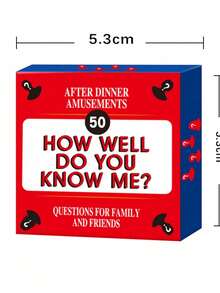 MINKOJA "How Well Do You Know Me?" Mini Trivia Card Game – 50 Fun Questions For Family & Friends, Engaging Social Party Game, Perfect Travel-Friendly Icebreaker Gift - Multicolor - View 9