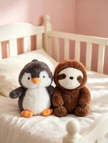 POKOJA LAND 1Pc 11 Styles Animal Round Plush Toys, Ultra Soft Fluffy Stuffed Dolls For Kids Gift - Multicolor - View 15