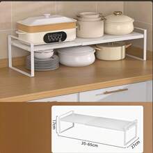 Estantería de almacenamiento de cocina, gabinete extensible con almacenamiento multinivel, encimera multifuncional, estante organizador de almacenamiento de recipientes de salsa. - Multicolor - Ver 13